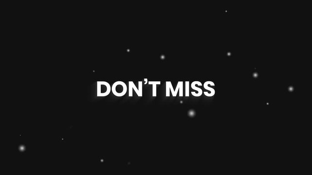 Don’t Miss Clean Elegant Text Reveal Animation 4K – Limited-Time Offer Promo Video