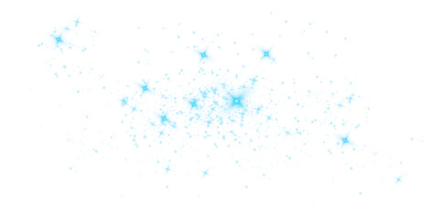 Blue Holiday Light Burst Featuring Fireworks, Bokeh Glow, and Magic Star Explosion for Celebration or Christmas Card Design