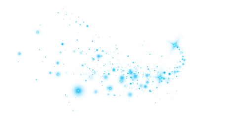 Blue Holiday Light Burst Featuring Fireworks, Bokeh Glow, and Magic Star Explosion for Celebration or Christmas Card Design