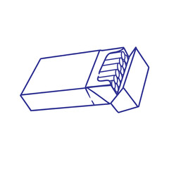 simple vector of a pack of cigarettes
