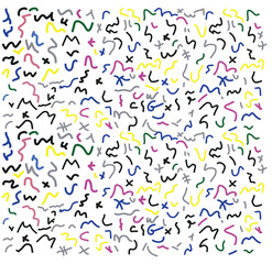 Seamless alphabet and number pattern vector illustration for educational typography design