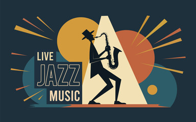 Obraz premium Live Jazz Night Music Performance