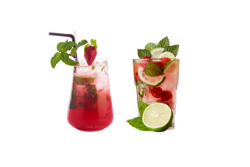 PNG image of Strawberry mojito recipe summer drink cocktail refreshing beverage ideas party drinks alcoholic non alcoholic 100