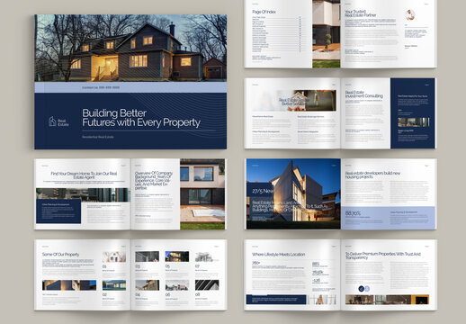 Modern Real Estate Landscape Brochure
