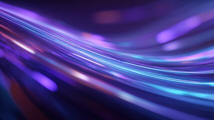 Abstract light streaks in purple, blue, and pink hues