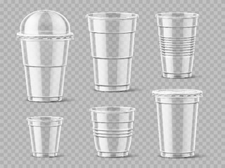 Realistic Plastic Cups