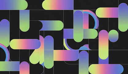 Modern abstract background with vibrant gradient shapes and clean lines for creative projects and presentations