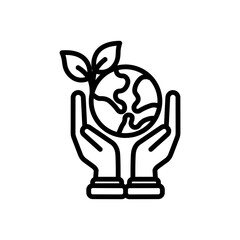 Sustainable Lifestyle Hand Holding Earth