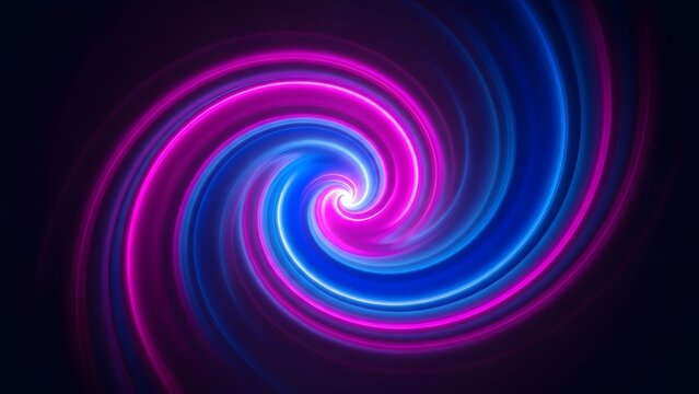 Glowing pink spiral vortex with smooth transitions of blue highlights and a futuristic energy aesthetic.