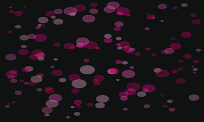 Abstract dark background with pink bokeh circles elegant and modern