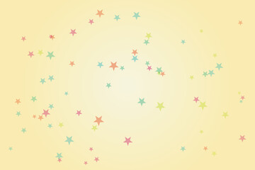 Pastel Stars Confetti Background Illustration for Festive Celebrations or Party Design