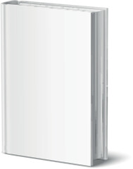 Realistic Blank Book. Standing Hardcover
