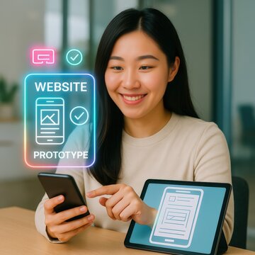 Creating engaging website prototypes office setting digital design modern environment user-centered viewpoint innovative concepts for enhanced user experience