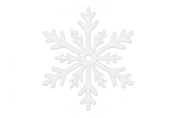 White snowflake symbol representing winter and holiday season