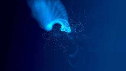 ADN en perspectiva lucinedo su larga cadena de aminoacidos