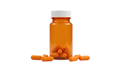 Administering Amber Prescription Pill Bottle Pharmacy Product Photography Indoor Environment Close-up View Health Concept