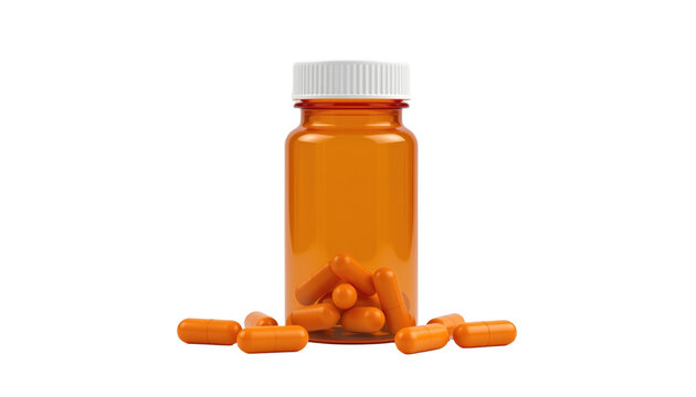 Administering Amber Prescription Pill Bottle Pharmacy Product Photography Indoor Environment Close-up View Health Concept