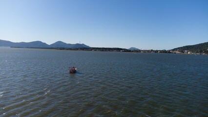 Boats Sailing Fishing Lagoon Sea Water Sailor Rowing Fish Fishing Boat Ocean Nautical Lifestyle Adventure Travel Nature Coastal Horizon Reflection Sunset Tranquility Maritime Activity Summer Outdoor