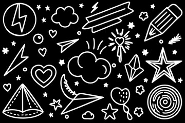 back to school seamless pattern