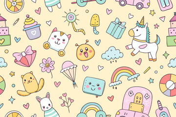 seamless background with sweets