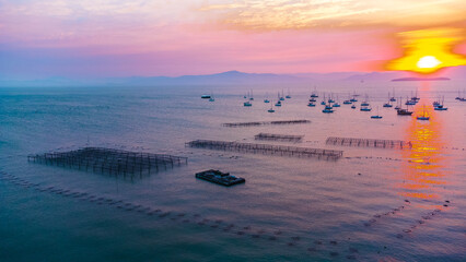 Boats Sailing Fishing Lagoon Sea Water Sailor Rowing Fish Fishing Boat Ocean Nautical Lifestyle Adventure Travel Nature Coastal Horizon Reflection Sunset Tranquility Maritime Activity Summer Outdoor
