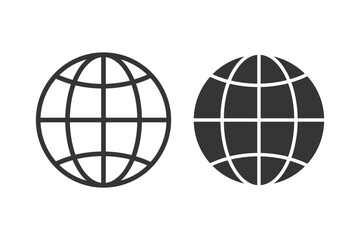 Globe icon. World icon - vector.