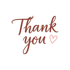 Thank you typography vector illustration