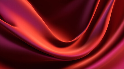 Obraz premium Elegant folds of red fabric, with beautiful textures and a luxurious sheen