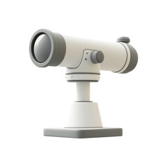 Telescope Stand. Exploration And Astronomy Tool For Stargazing And Observation. Isolated On Transparent Background