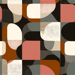 Minimalist Geometric Seamless Pattern Modern Aesthetic