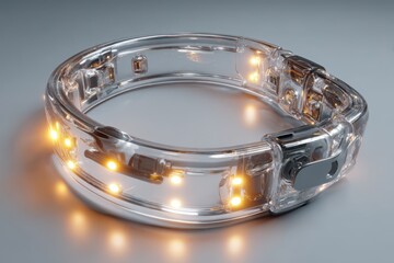 Modern electronic collar with luminous lights, the innovative design with cutting-edge technology
