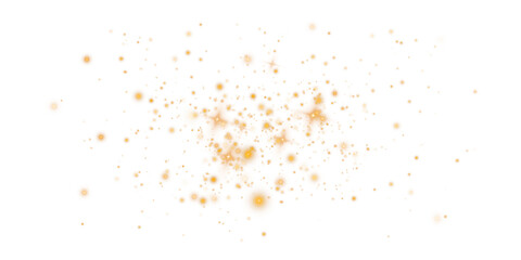 Gold dust light. Christmas background of shining dust Christmas glowing light bokeh confetti and spark overlay texture for your design.
