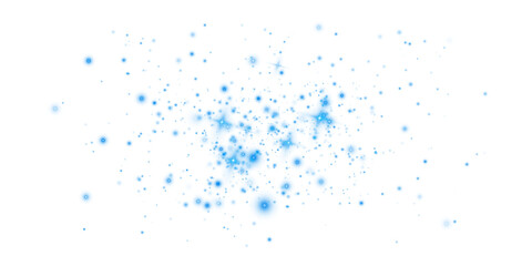 Blue dust light. Christmas background of shining dust Christmas glowing light bokeh confetti and spark overlay texture for your design.