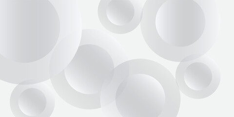 Abstract white glowing geometric lines on gray background. Modern shiny blue circle lines pattern. Futuristic technology concept. Suit for cover, poster,