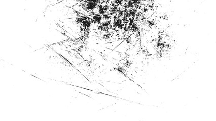 Sketch Lines Grunge Texture. Black Distress Overlay with Abrasion and Scribble Effect