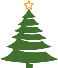 Simple Christmas Tree with Star