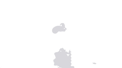 Fototapeta premium Gray cloud illustration simple flat vector design element isolated on 