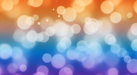 Fototapeta premium Abstract bokeh lights with rainbow gradient background