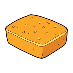 Golden, crumbly cornbread fresh from the oven, warm and slightly sweet, with a soft, buttery center and a lightly crisp edge—comfort on every bite.
