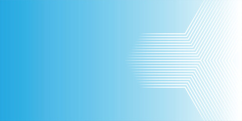 blue glowing geometric lines background. Modern shiny blue hexagon background