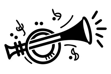 Trumpet icon, a symbol of music and celebration
