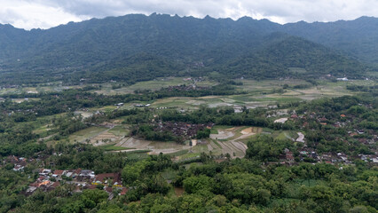 Aerial view of the Rhema Hill, Borobudur, Indonesia