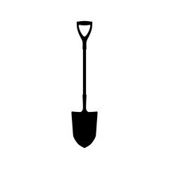 Drain spade silhouette vector flat illustration design.