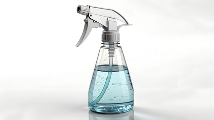 spray bottle with trigger 3d render white background