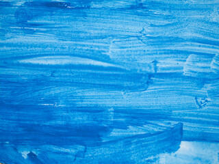 Abstract watercolor illustration featuring vibrant blue strokes layered on textured paper, creating a soothing and artistic background for creative projects and design applications