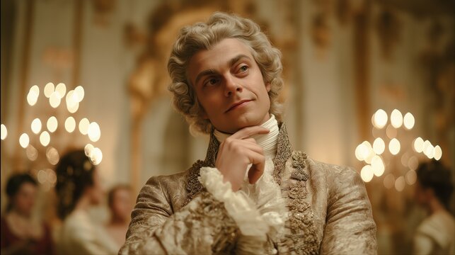 Aristocratic Man in Eighteenth Century Costume