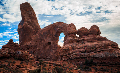 Soft Sunset Light on Turret Arch, Arches National Park, Utah © Stephen