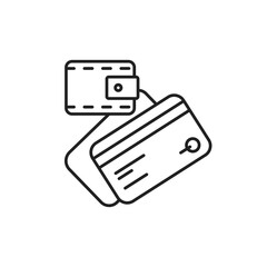 Wallet Card Icon, Financial Management SaaS Asset.