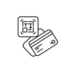 Scan Card Icon, Barcode Payment UI Presentation.