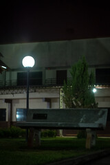 bench at night